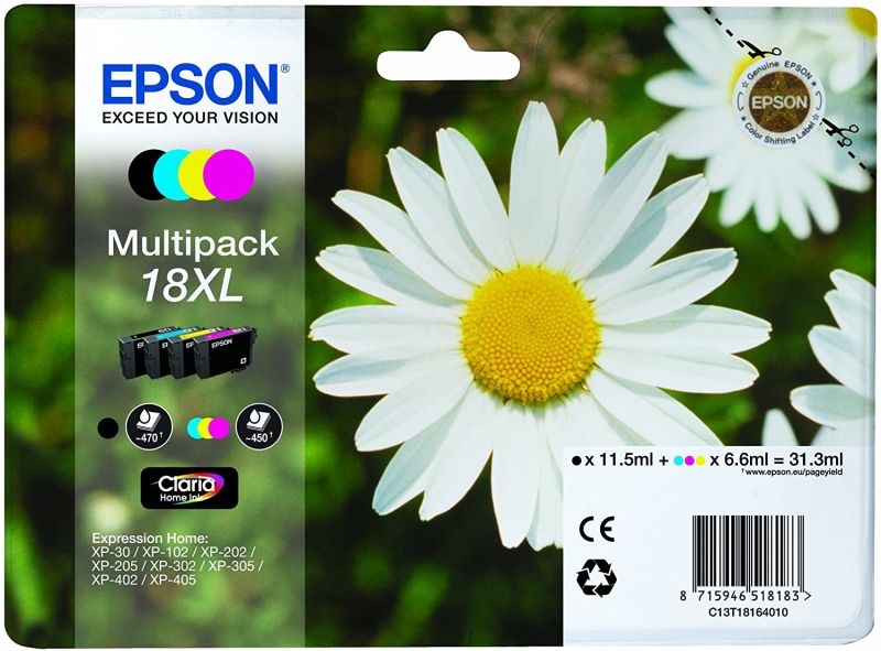 EPSON Cartuccia originale Epson T1806 XL margherita multipack